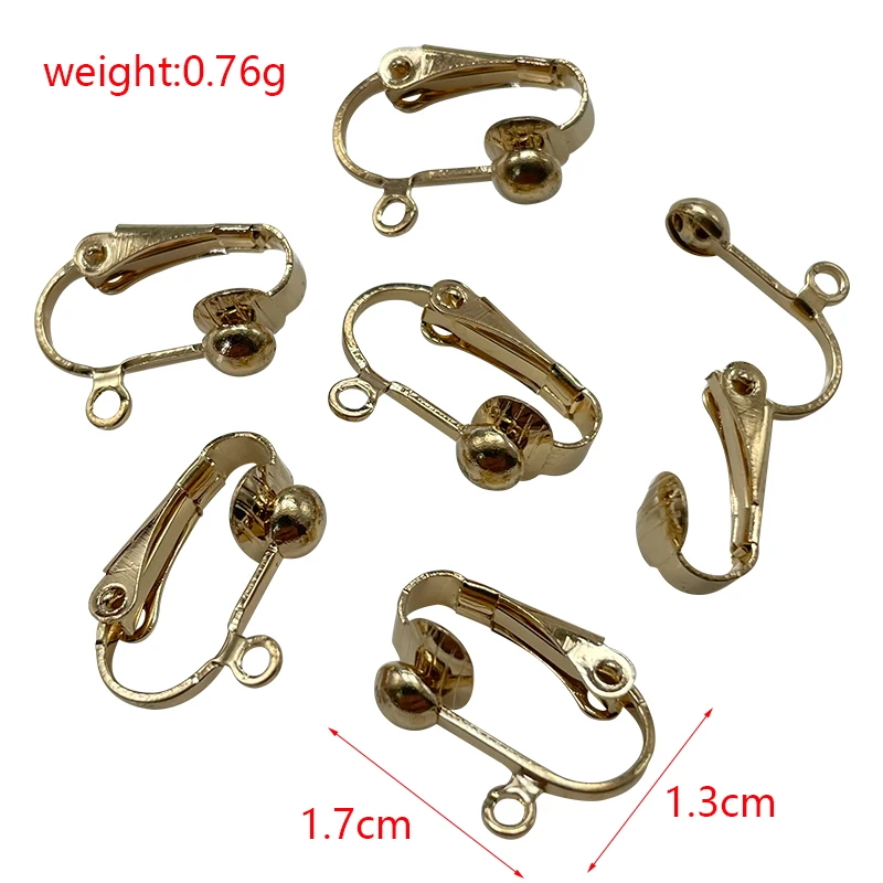 Metal Copper DIY Earrings Without Pierced Clip For Fashion Earing Jewelry Making Hypoallergenic Handmade Accessories Wholesale