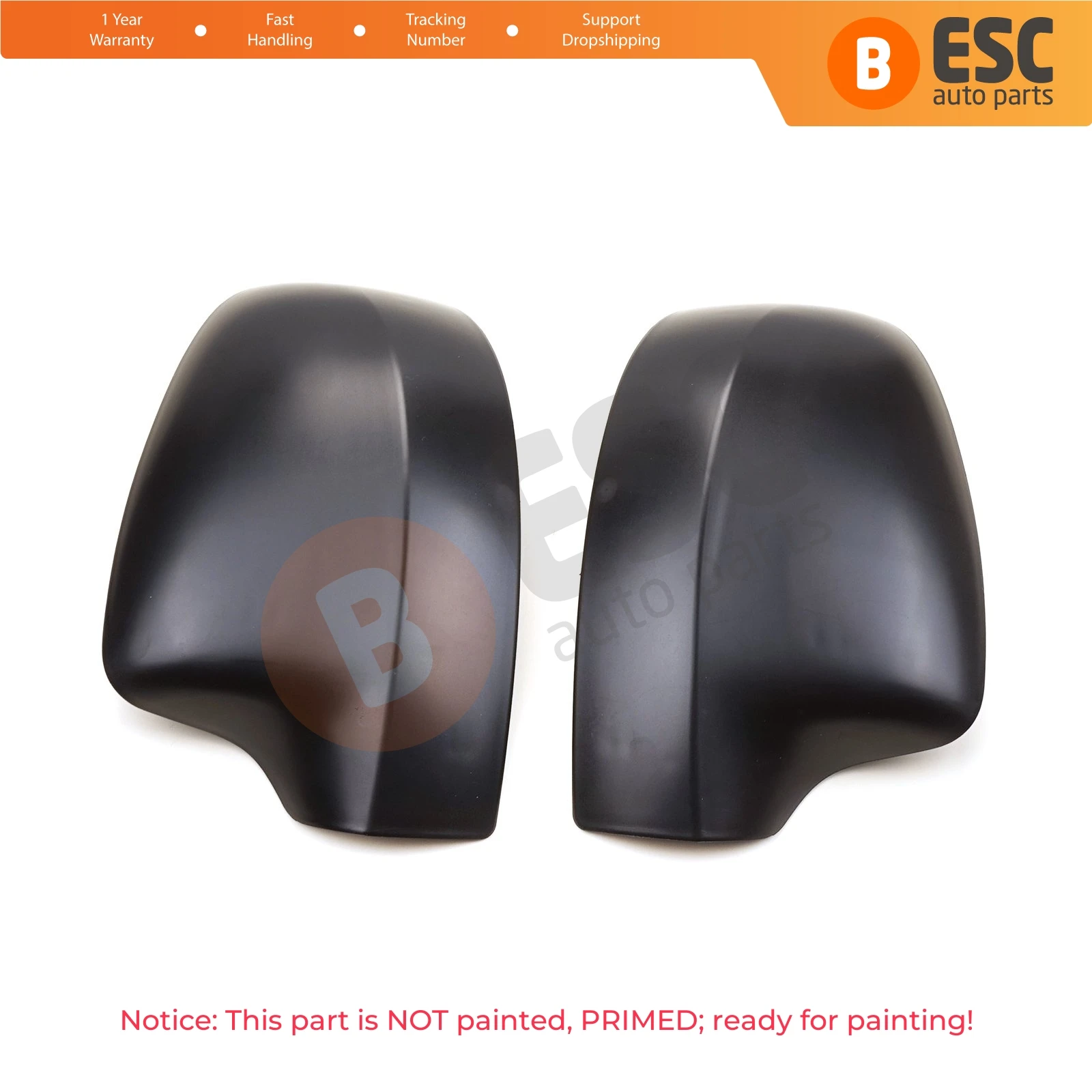 

ESP1104 Car Side Wing Mirror Shell Scull Cap Cover Left Right 963736915R 963747198R for Renault Dacia Duster 1 Sandero 2 Logan 2