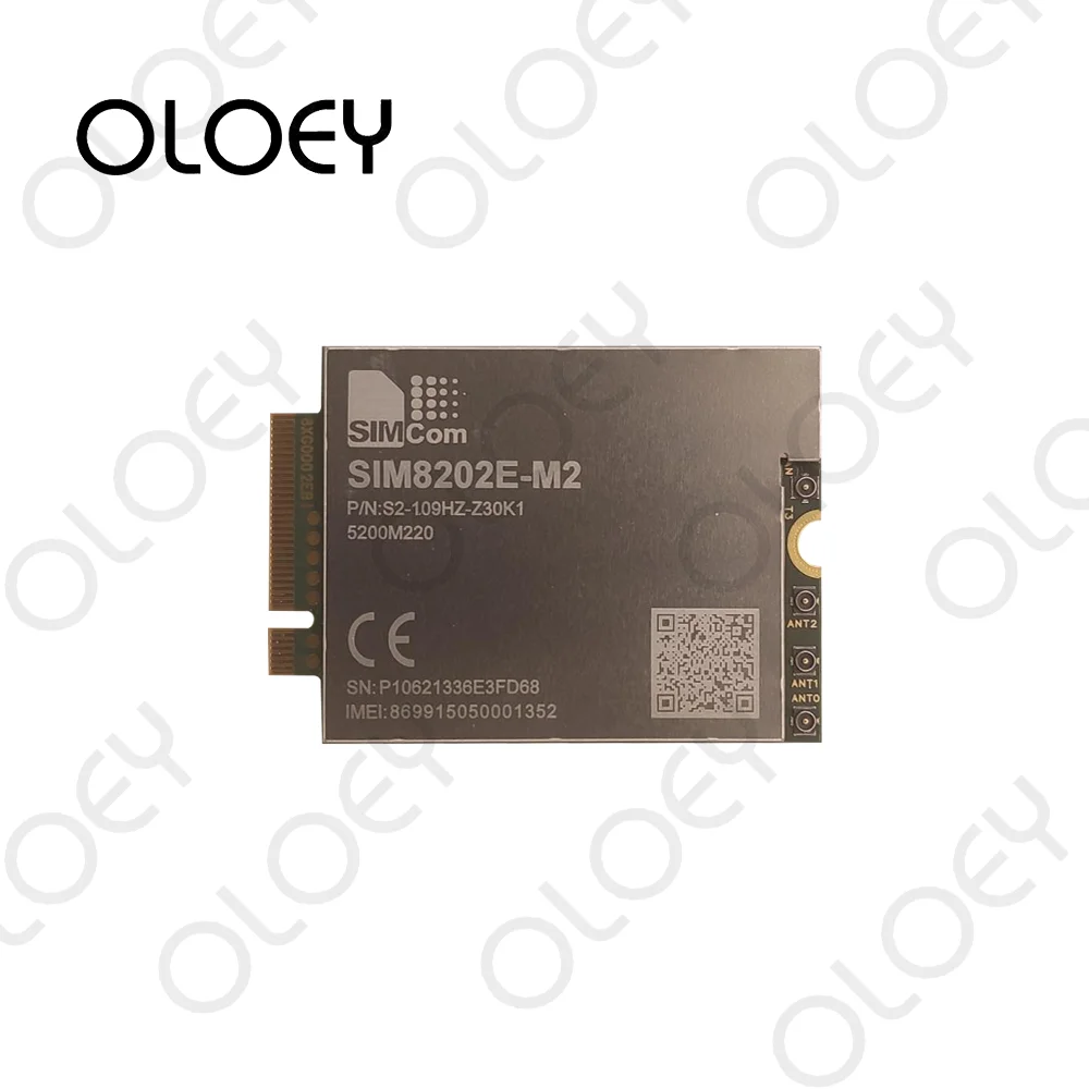 SIMCOM SIM8202E-M2 Multi-Band 5G NR/LTE-FDD/LTE-TDD/HSPA+ Module SIM8202 Sub-6G SA NSA R15 5G NSA/SA up to 2.4Gbps Data Transfer