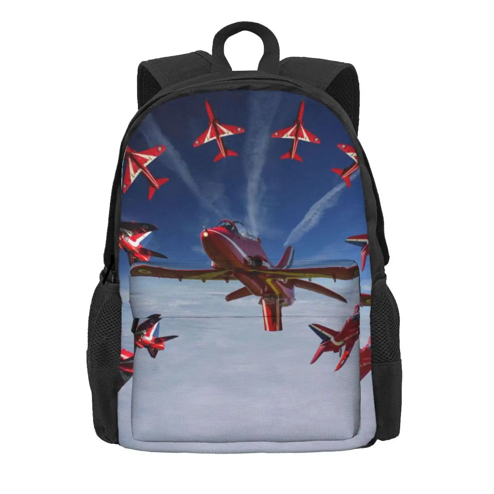 The Raf Red Arrows Hot Sale Schoolbag Backpack Fashion Bags Bae Hawk T1 Trainer Aerobatic Team Display Royal Air Force Red