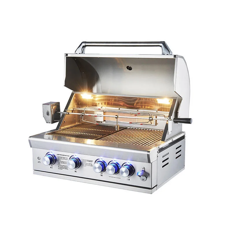 Factory Custom Stainless Steel Grate Natural Gas Char Broil Grill Burners With Griddle Plate Covers