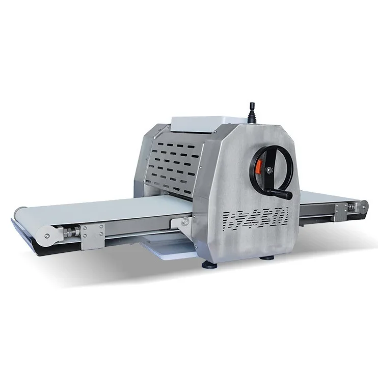 Commercial Tabletop Dough Sheeter Machine, Automatic Small Bakery Dough Flattening Roller for Puff Pastry, Croissant, Pizza Doug