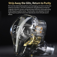 KZ EDX Lite Dynamic Hi-Fi Bass Earphones, In - ear Sports Earphones with Noise Canceling
