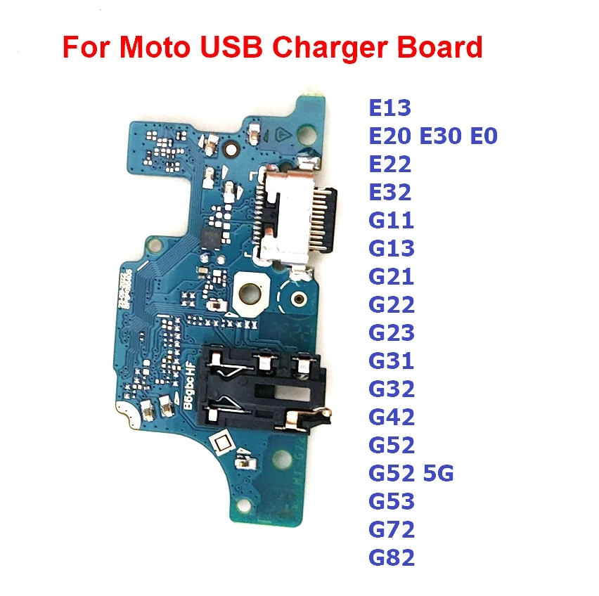 

50Pcs For Motorola Moto E13 E22 E20 E30 E32 G11 G13 G22 G23 G32 G52 G53 G82 G72 USB Charging Port Dock Charger Board Flex Cable