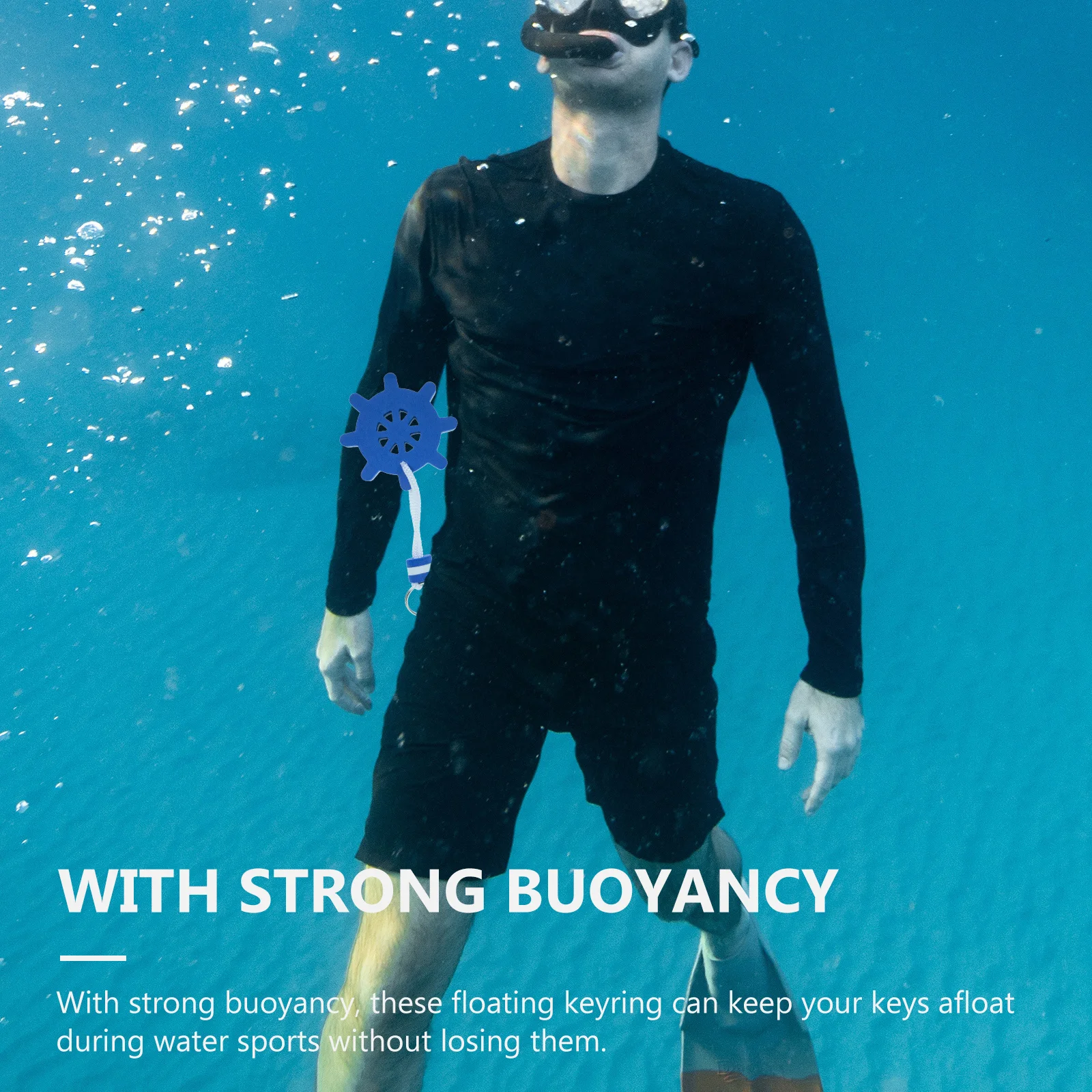 

10pcs Floating Keychains Eva Foam Key Ring For Water Sports Swimming Boating Fishing Sailing Surfing Pool Beach Outdoor