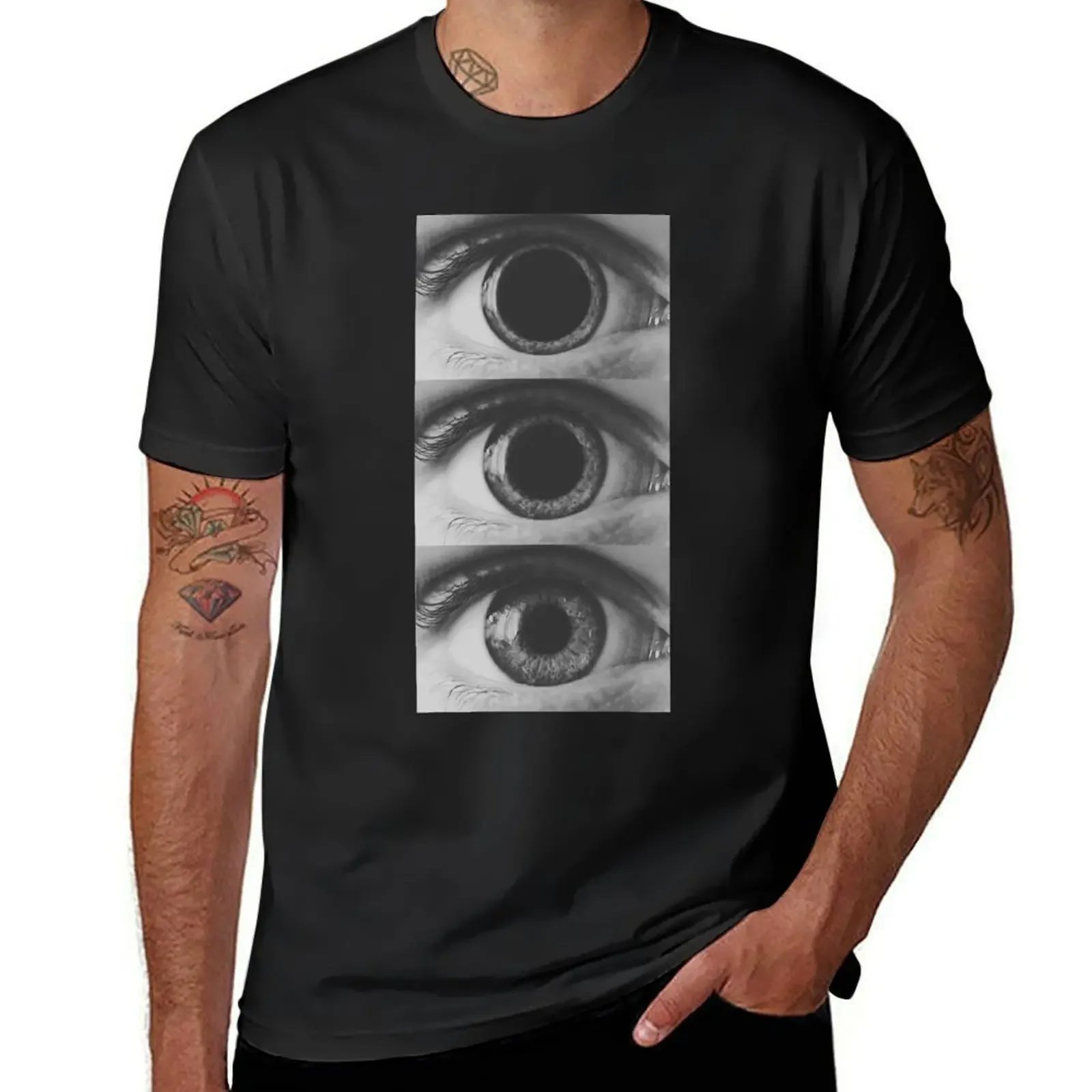 open pupil T-Shirt anime stuff street wear mens designer clothes