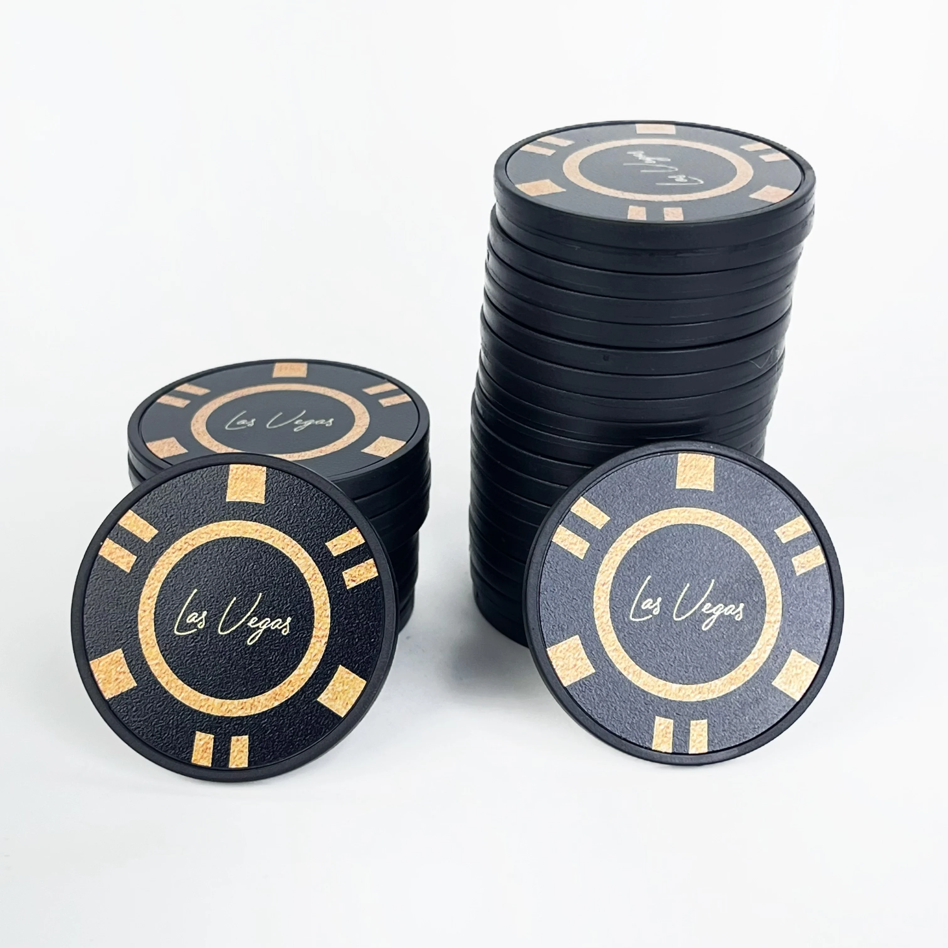 LAS VEGAS Themed Board Game Chips – 30Pcs Clay Set, Enhanced Feel for Smooth Gameplay