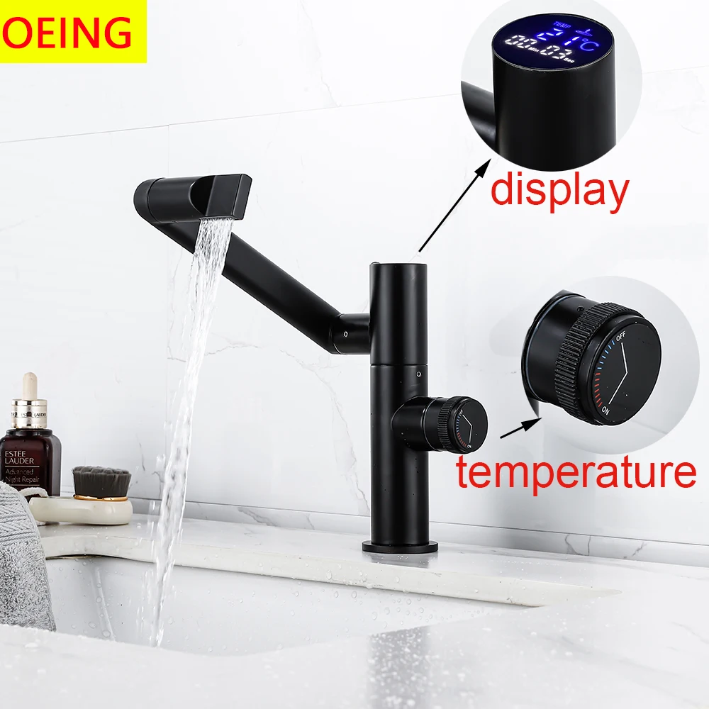 Copper Cold And Hot Water Faucet Household Universal Multifunctional Multidirectional Rotatio Splash Prevention