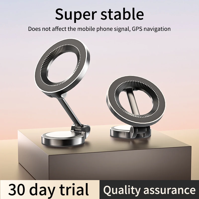 for MagSafe Car Mount, [24 Strong Magnet] 360° Rotation Magnetic Phone Holder for Car, iPhone Car Holder Mount Dash Phone Mount