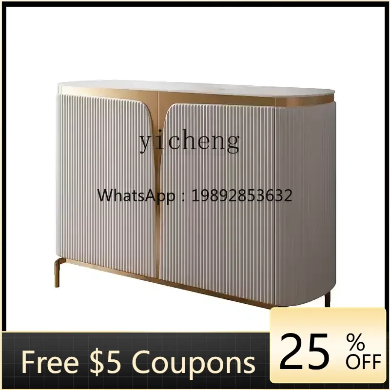 

BF rock slab dining side cabinet, post-modern simple restaurant paint, large-capacity room hall storage floor cabinet