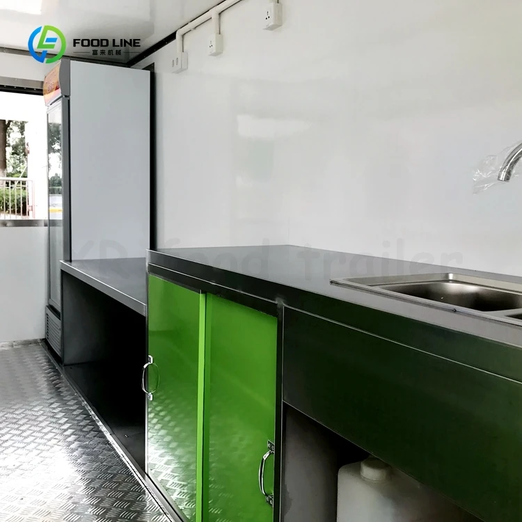 عربات الوجبات السريعة المتنقلة عالية الجودة، مقطورة الطعام، دقيق القمح، معدات المطاعم المتنقلة، زيت محرك السيارة المتنقلة