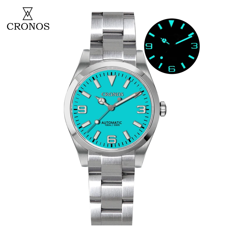 Cronos Luxury Men\'s Watches 36mm Explore Climbing Series Fashion Couples Sport Watch Unisex Automatic Mechanical Watch 10Bar