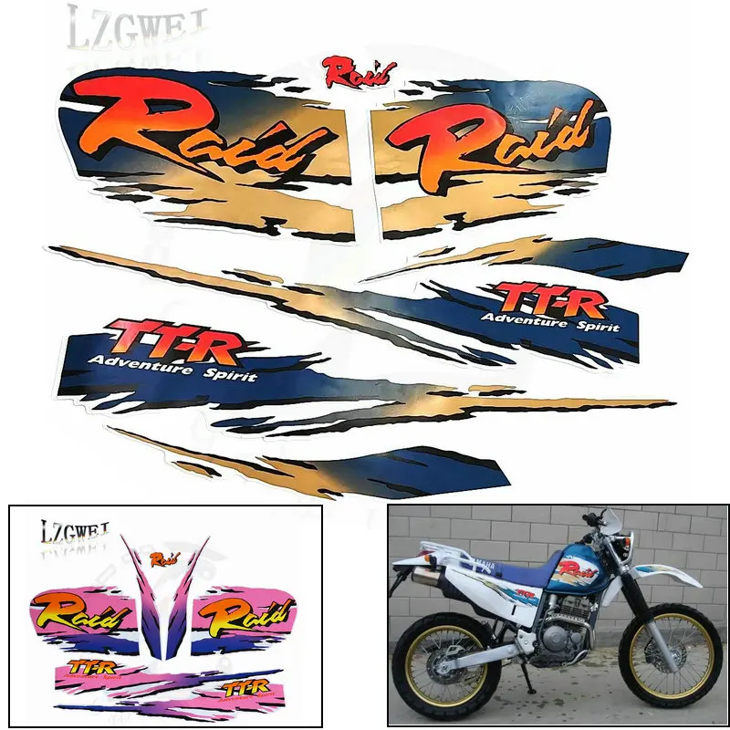 

Dirt Motorcycle sticker Graphic Kit Fuel Tank Decal Gas Tank Decals Label paste Paper For Yamaha TT-R 250 TTR250 Raid