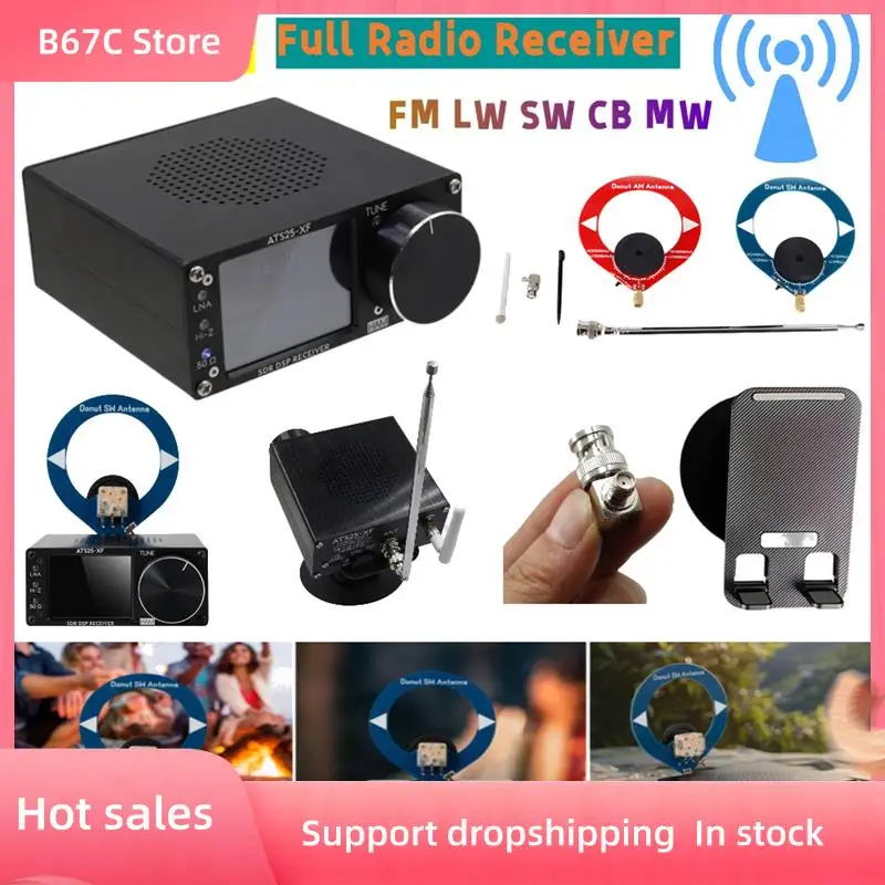 

B67C ATS25-XF Полный радиоприемник 2,8-дюймовый TFT ЖК-сенсорный экран FM LW SW CB MW WIFI Полнодиапазонный портативный