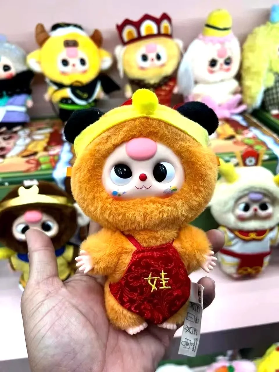 Nieuwe Echte Baby Three Havoc In Heaven Serie Blind Box Action Figure Trendy Mode Speelgoed Cartoon Model Poppen Kids Gift