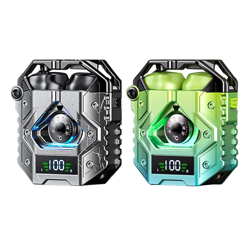 Беспроводные наушники BT 5.3, наушники с сенсорным управлением, 45 мс, стереонаушники со сверхнизкой задержкой, со встроенным