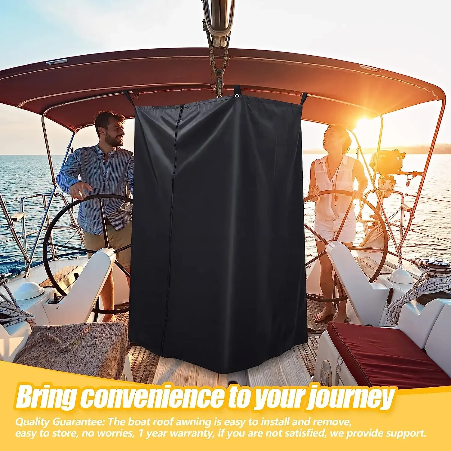 Boats Privacy Curtain Boat Changing Room with Bag Portable Privacy Tent Shower Curtain Toilet Tent for Outdoor Privacy