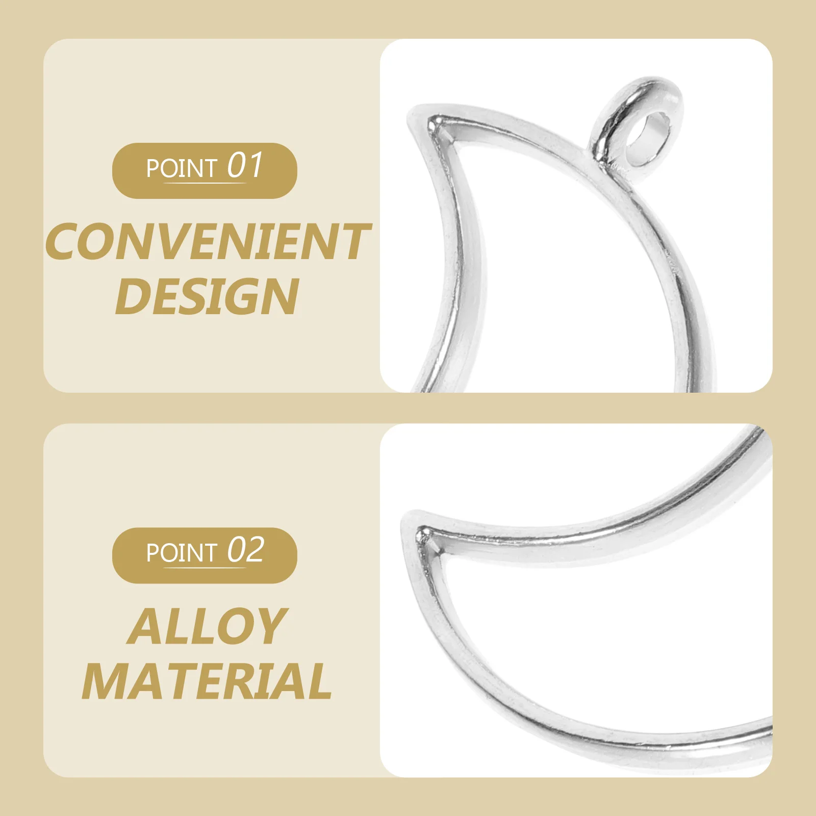 

50Pcs Open Bezel Alloy Pendants Small Hollow Jewelry Frames Creative Blank Tray for Resin Jewelry Crafting Supplies Accessories