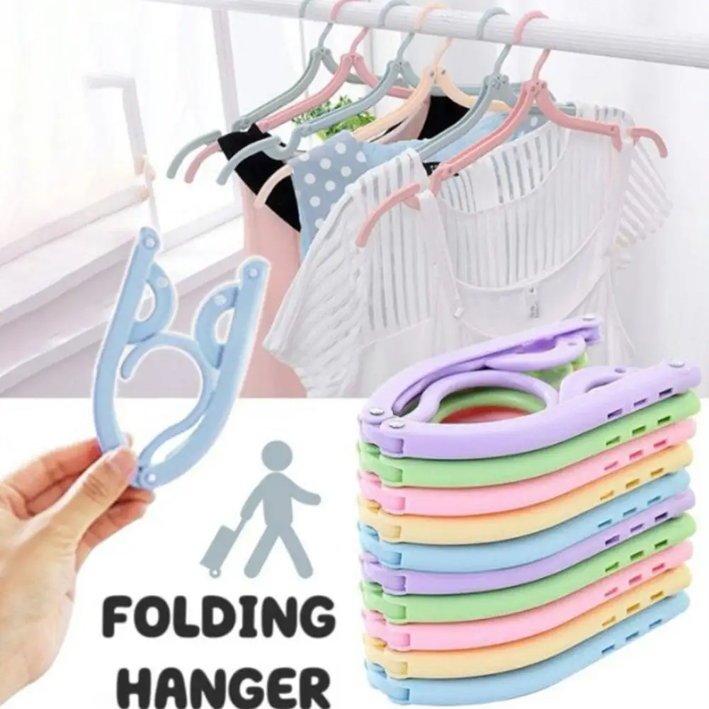 

Portable Clothes Hanger Travel Hanger Folding Cloth Hanger Closet Organizer Hanger For Clothes Drying Rack Wardrobe Clothes Rack