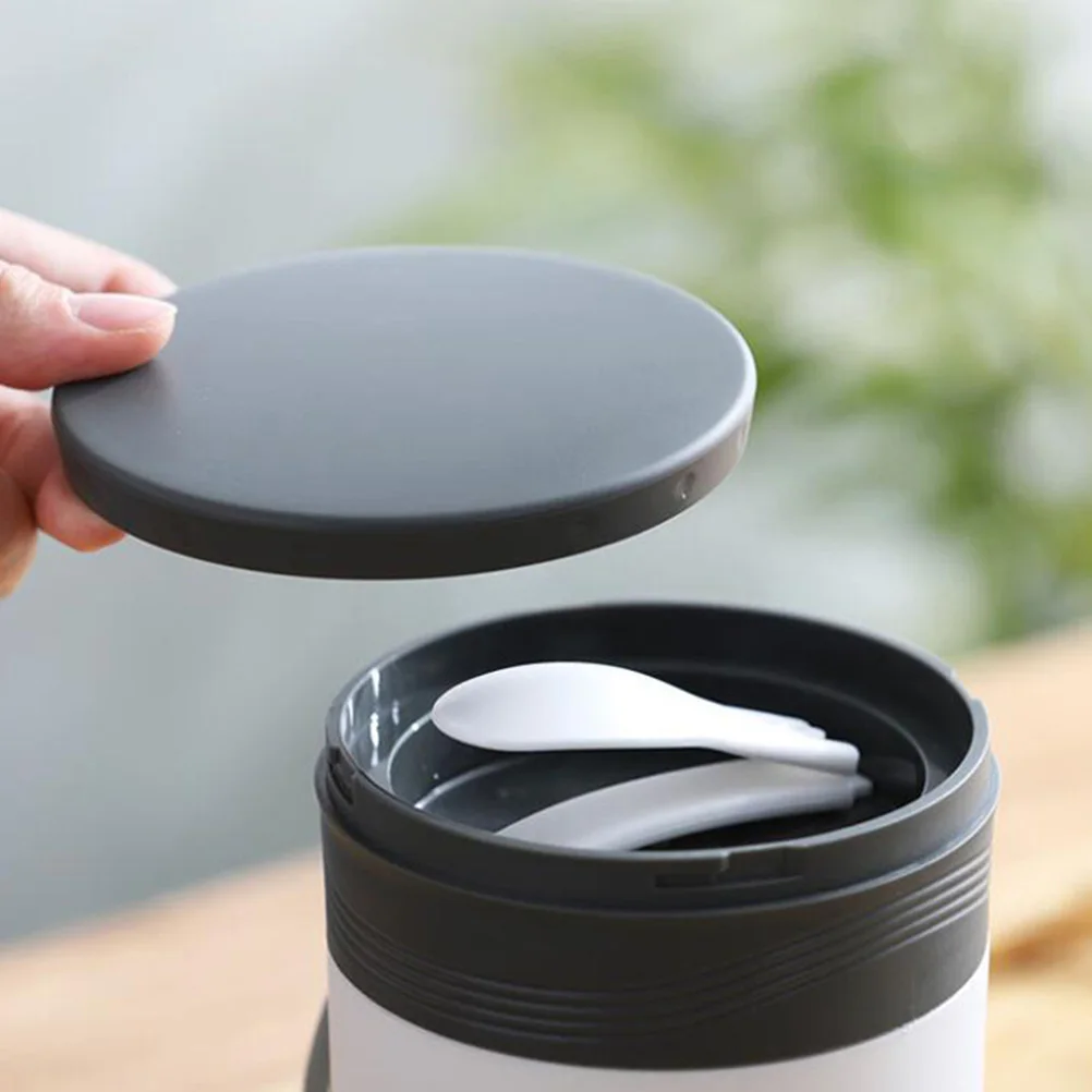 

1pc 304 Stainless Steel Insulated Cup Leak-Proof Food Jar With Silicone Seal For Lunch Breakfast Porridge School Work Picnic