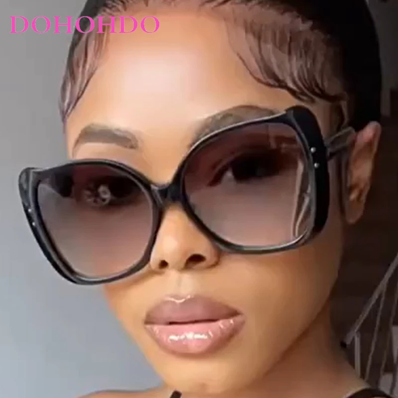 

Trend Oversized Butterfly Frame Rice Nail Women Sunglasses High Quality Men Sunglass Outdoor Travel Driving Eyewear UV400 Lentes