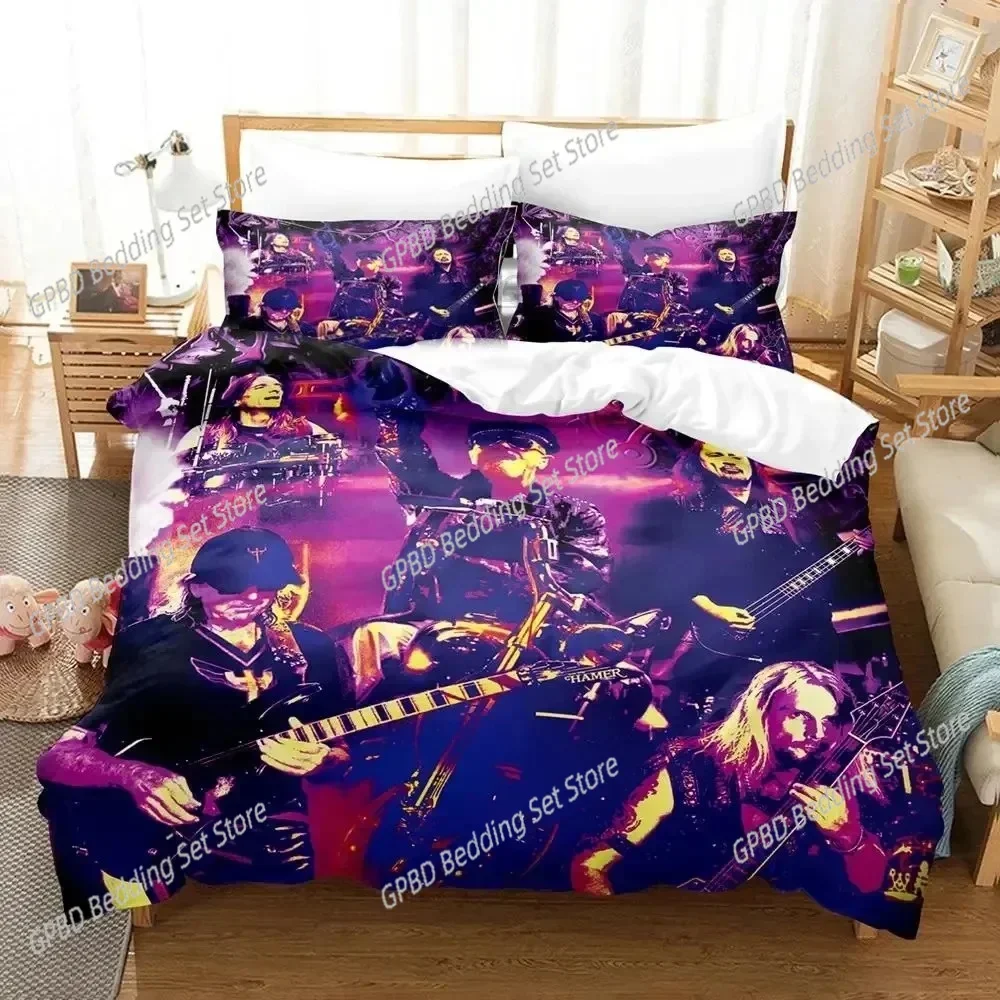 

3D Print Judas Priest Comfortable Duvet Quilt Cover Pillowcase Bedding Set Children Bedroom Decoration Home Textile