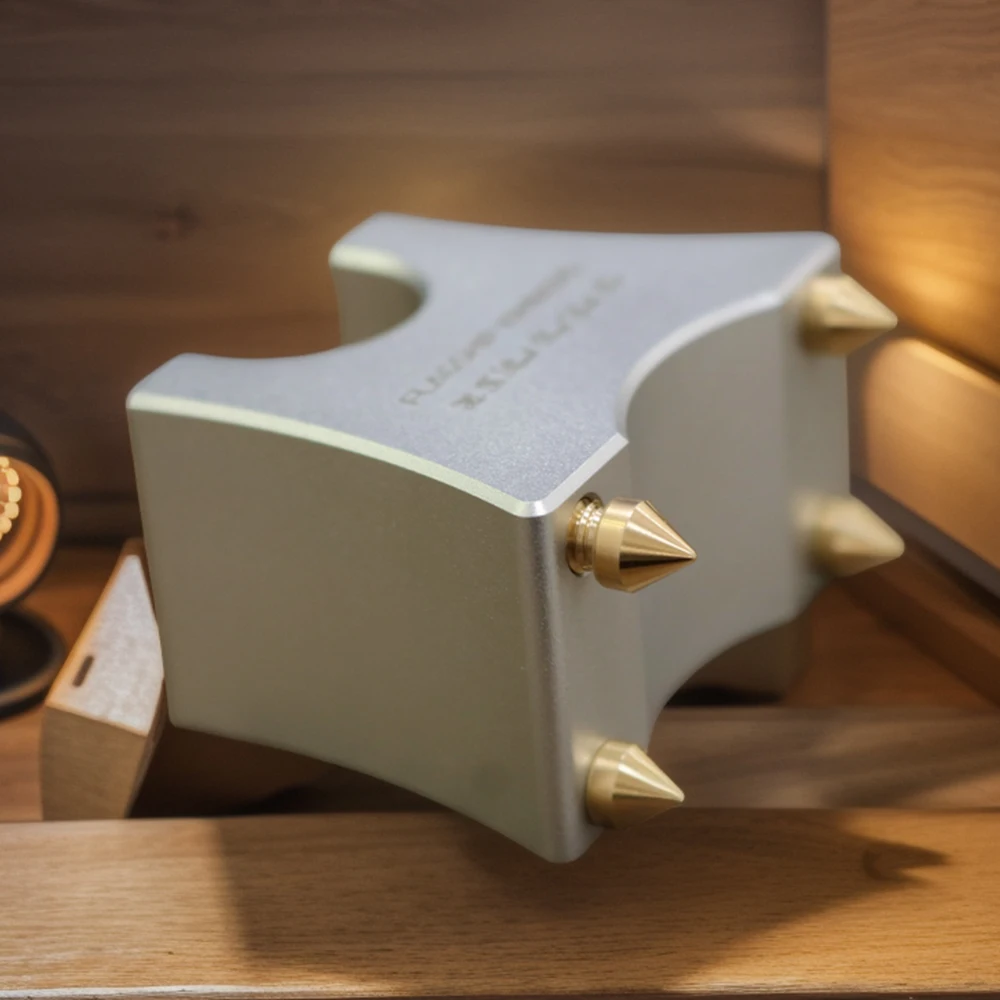 4pcs New Cable Tray HIFI Hold Speaker Power Wire Tray Stand Feet Spike Support Frame Aluminum Trailing Pad Absorber Audio Spikes - Image 5