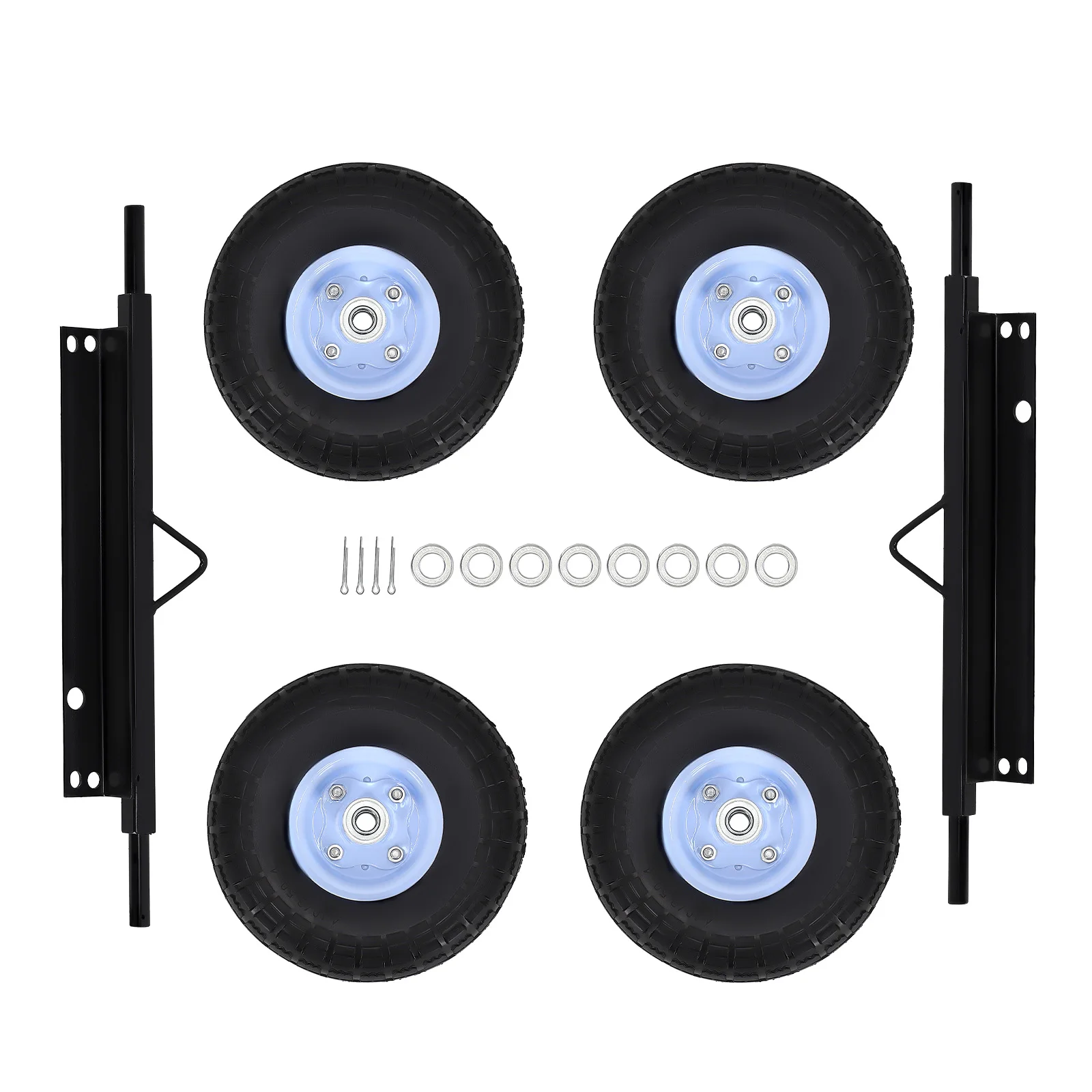 1 Set Wheel Kit for Honda Generator EU3000is 06423-ZS9-020AH Steel Axles Wheels with TIRES& Bearings