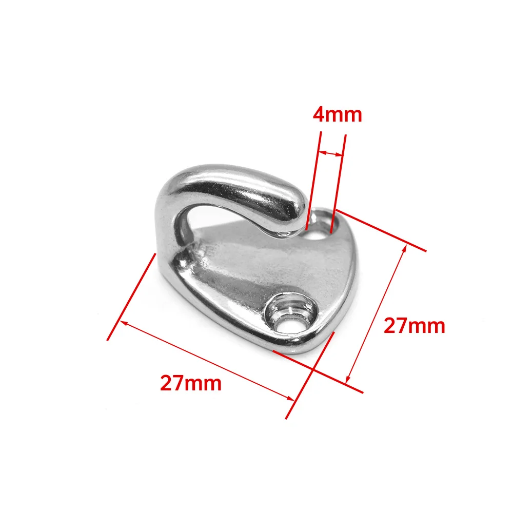 2pcs 316 Stainless Steel Boat Fending Hooks Fender Spring Hook Snap Attach Rope Boat Sail Tug Ship  Boat Accessories Marine