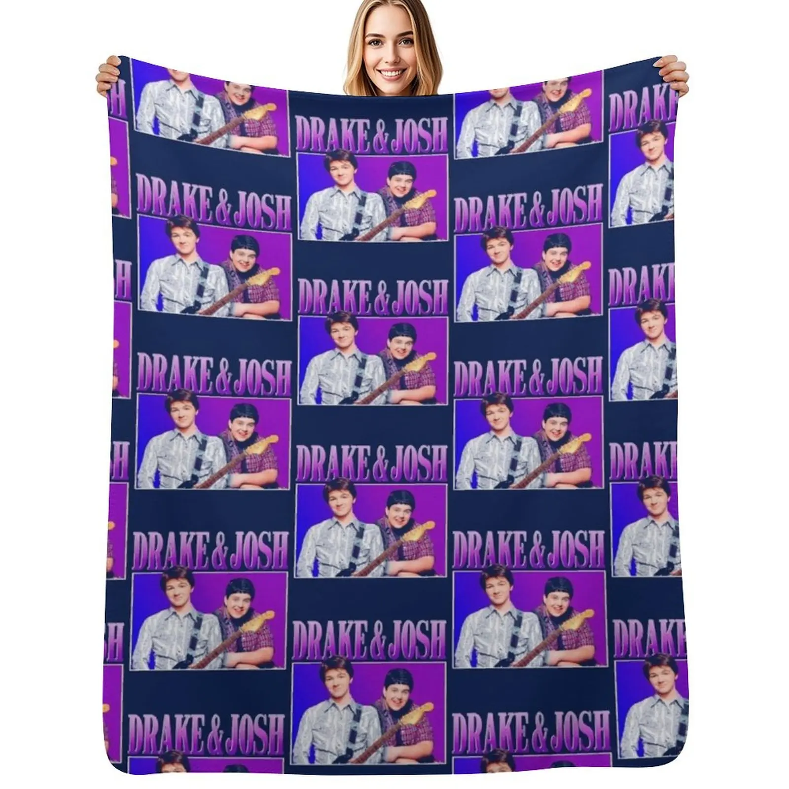 

Drake and Josh Throw Blanket Ultra Soft Flannel Fleece Blanket for All Seasons