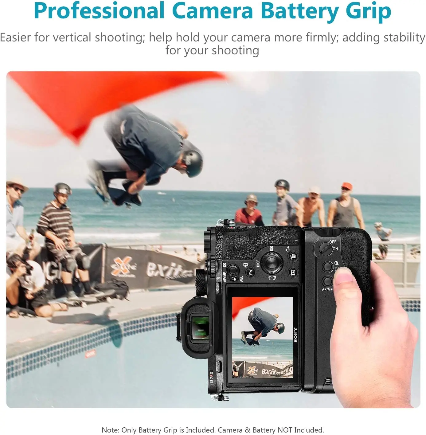 Imagem -03 - Neewer-vertical Bateria Grip Substituição Compatível com Sony a7 ii A7s ii Câmeras A7r ii Vg-c2em