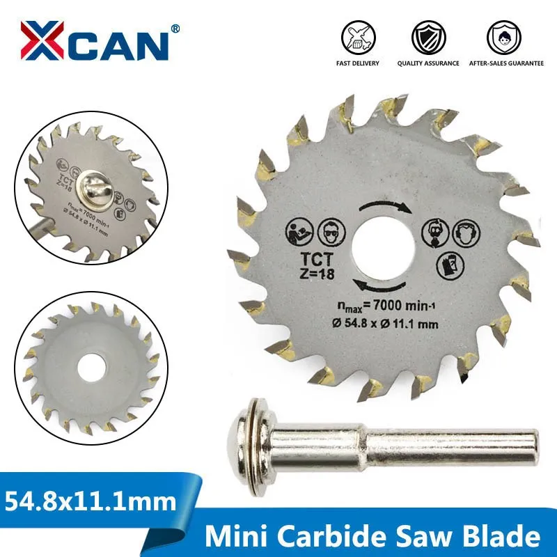 

XCAN 1pcs 54.8mm TCT Circular Saw Blade Wood Cutting Blade Carbide Tipped Cutting Disc