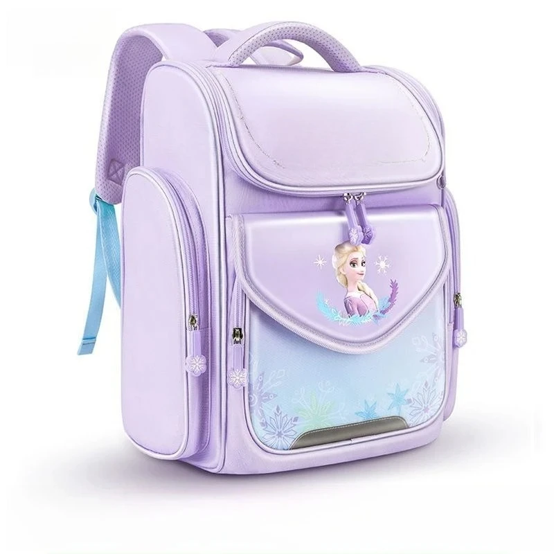 Elsa Princess Backpack, Frozen Girls School Bag for Kids Large Capacity Student Rucksack