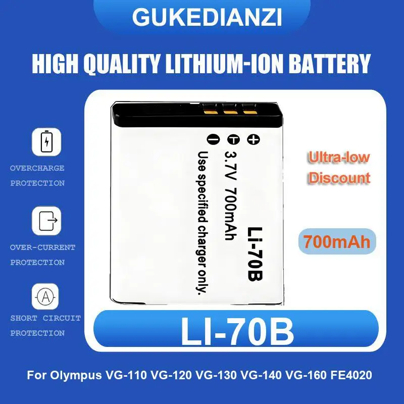 Battery For Olympus FUJIFILM fuji NP-45 NP 45 NP45 45A 45B 45S EN-EL10 Klic-7006 NP-80 Mju 1020 SP-800UZ Stylus 1010 u U6010