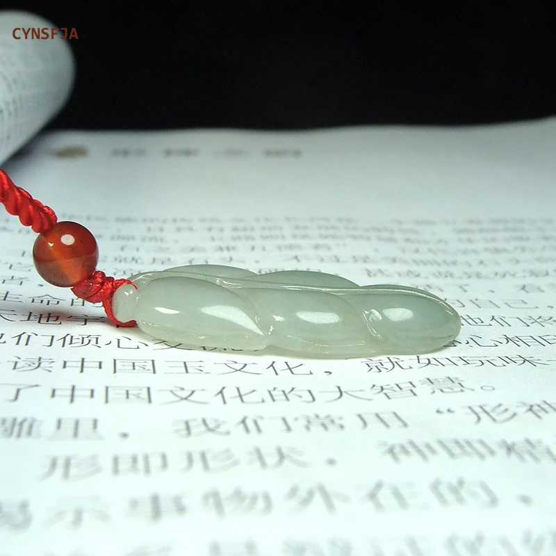 CYNSFJA New Real Certified Natural A Grade Burmese Jadeite Amulets Career Jade Pendant Green High Quality Hand Carved Best Gifts