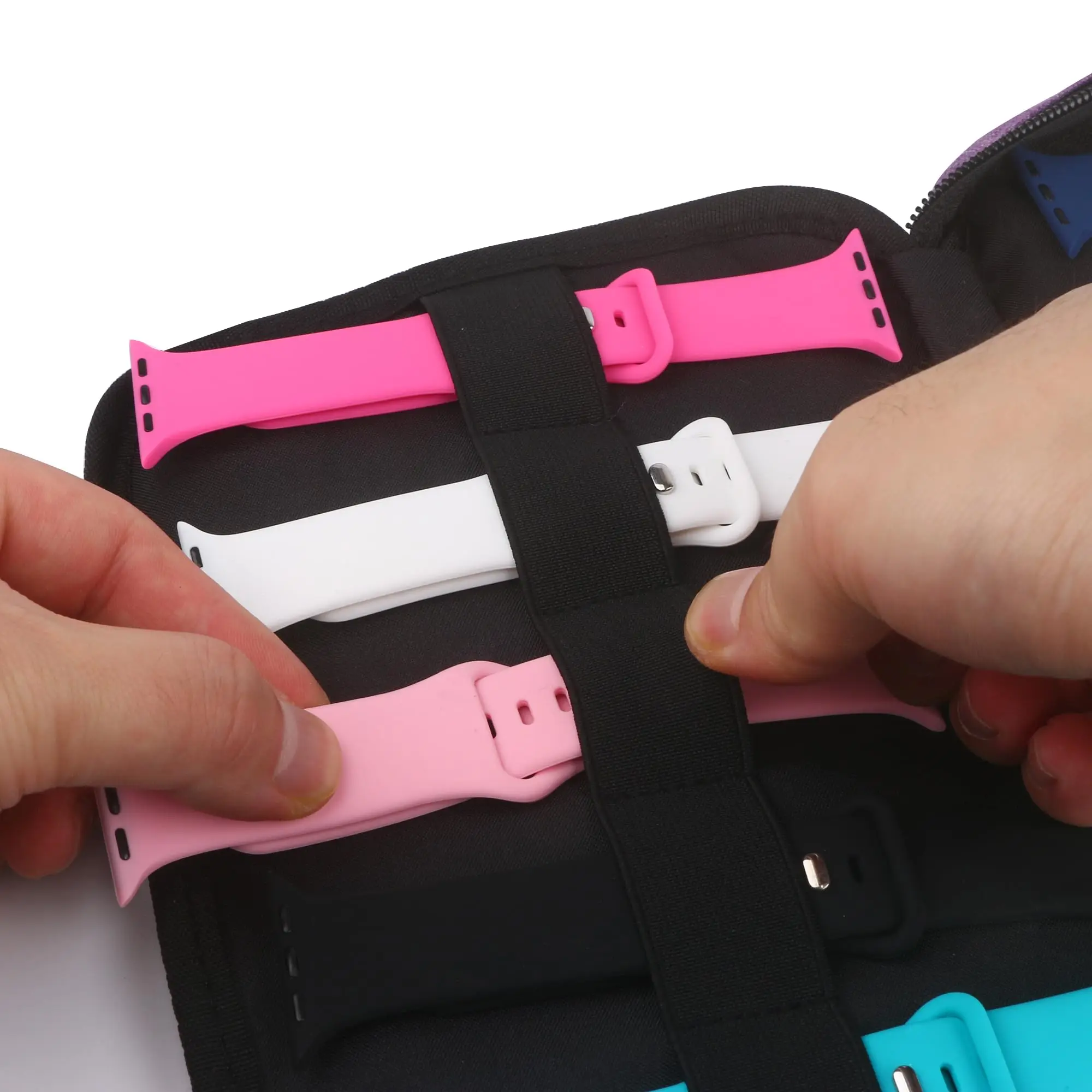 Чехол для ремешка для часов, 20 органайзеров для ремешка для часов, совместимый с ремешками для Apple Watch, прочный держатель для ремешков для часов, чехол для хранения