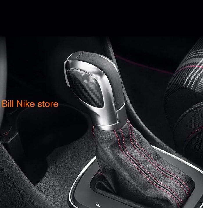 

Автомобильная ручка переключения передач из углеродного волокна, чехол для головы переключения передач для Golf 7, Magotan B8 Tiguan Lingdo CC