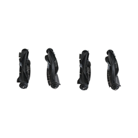 4Pcs Washable Black Main Roller Brush for 360 S6 Robot Vacuum Cleaner Spare Accessories