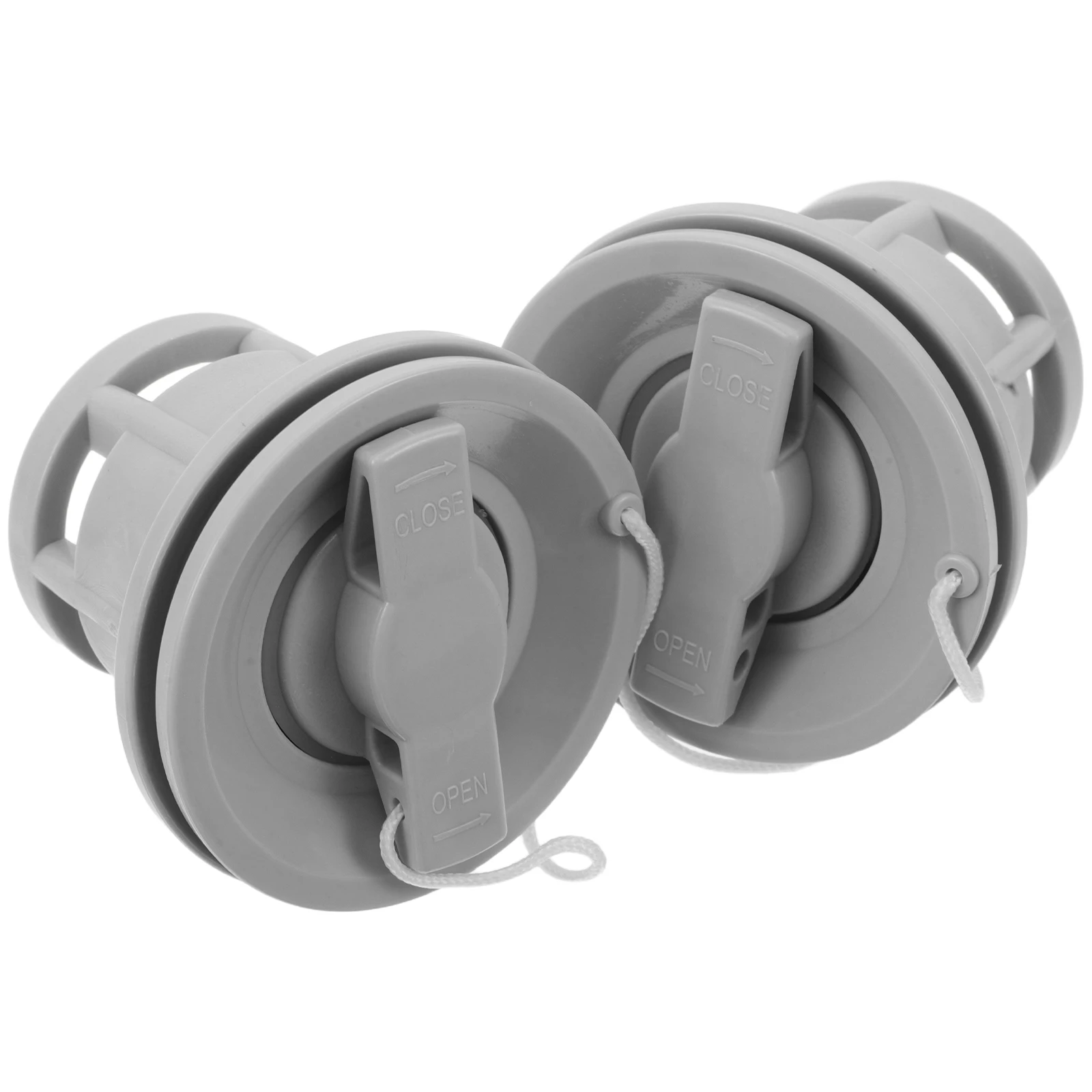 

2 Sets Inflatable Boat Air Valve Cap Plugs Canoe Replacement Paddle Board Double Seal Accessories Environmental Protection Pvc