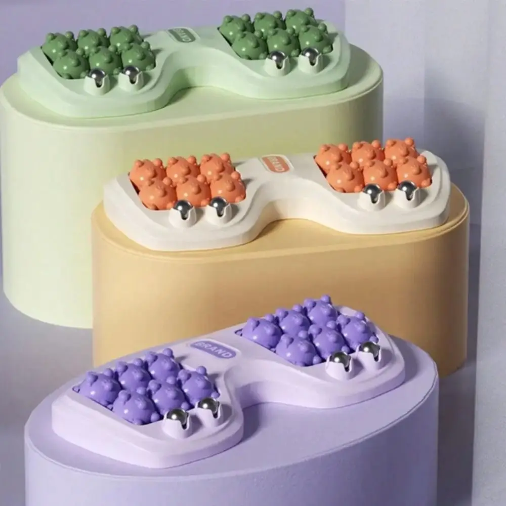 

Tri-Color Foot Massager Roller Four Row Rubbing Motion Foot Therapy Roller Magnetic Beads Multi-Purpose Rubbing Foot Massager