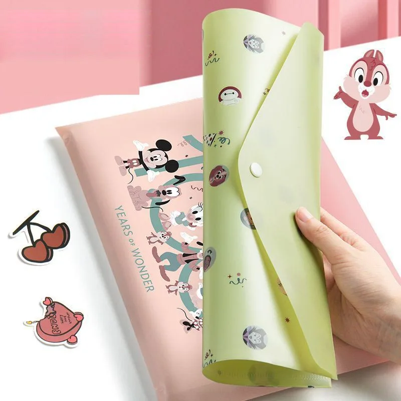 Imagem -03 - Disney Stitch Pencil Case Criativo Pvc Documento Bolsa Suporte de Arquivo Bolsa de Papelaria Escritório Material Escolar Presente Infantil Pcs por Lote