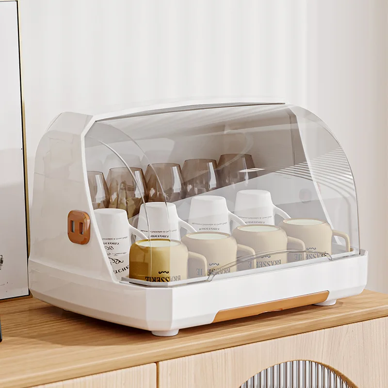 Plastic Dust-proof Storage Cup Holder, Household Kitchen Glass, Teacup Drain Tray, Tableware Storage Desktop Rack