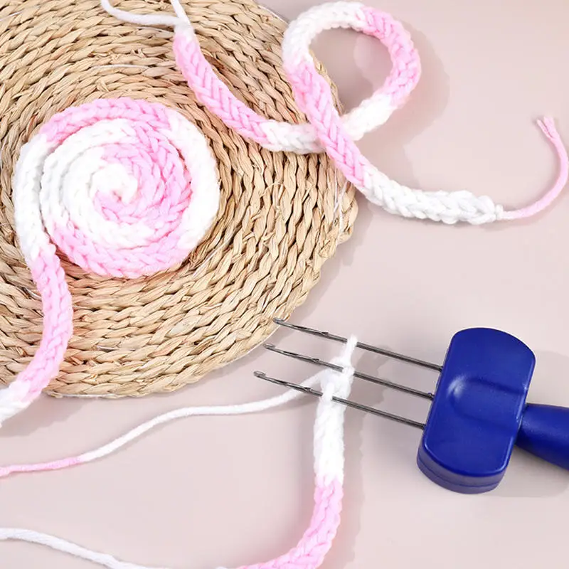 

Инструмент для вязания и плетения с 3 и 4 головками, крючок-застежка для ниток, инструмент для ткачества, крючок-застежка для шитья, инструменты для рукоделия и плетения своими руками