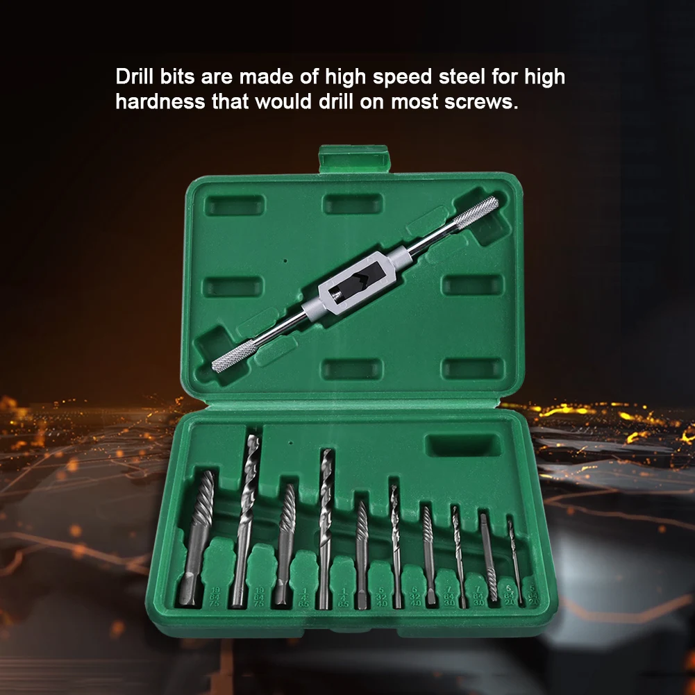 Broken Screw Drill Bits and Extractor Set Bolts Fastners Taken Out Removal Tool Bolt Extractor Damaged Screw Extractor