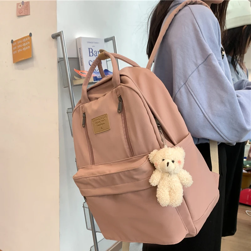 Many Pocket Women Backpack High Quality Youth Waterproof Backpacks for Teenage Girls Female School Shoulder Bag Bagpack