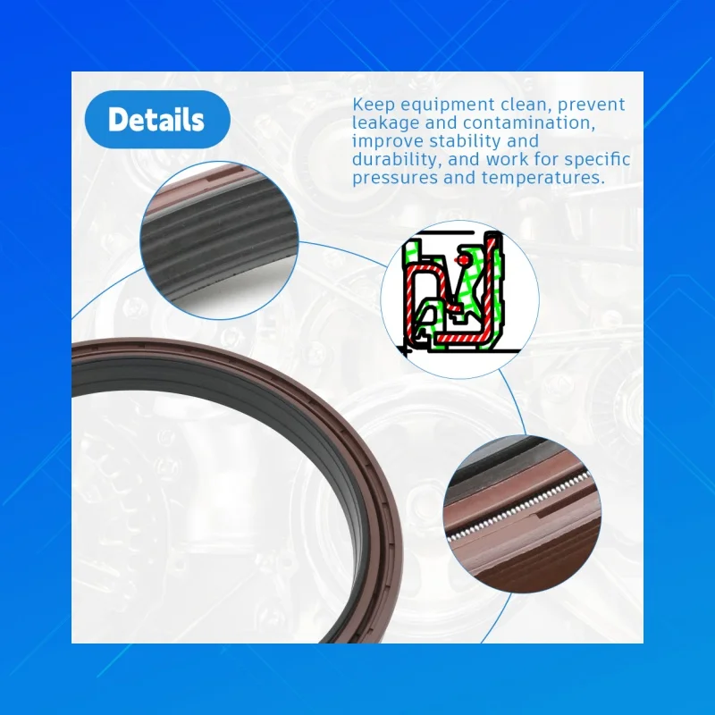 125x150x14/15.5mm FKM Rubber Oil Seal DMHUI Wear Resistant Component Special for Farm Tractor and Agricultural Equipment