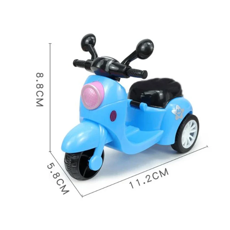 Mini motorfiets retro oogverblindende spin kinderspeelgoed voor Labubu speelgoedmotor voor pop huisdier speelgoed verjaardagscadeau