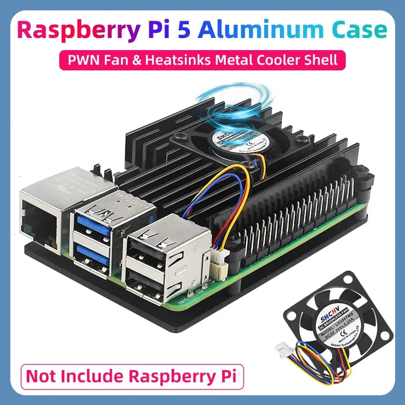 

Корпус для Raspberry Pi 5 из алюминиевого сплава