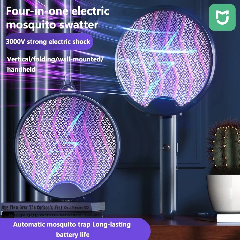

Mijia 4-in-1 Folding Mosquito Killer Lamp USB Charging Light Wave Mosquito Lure Electric Shock Mosquito Swatter Mosquito Lamp