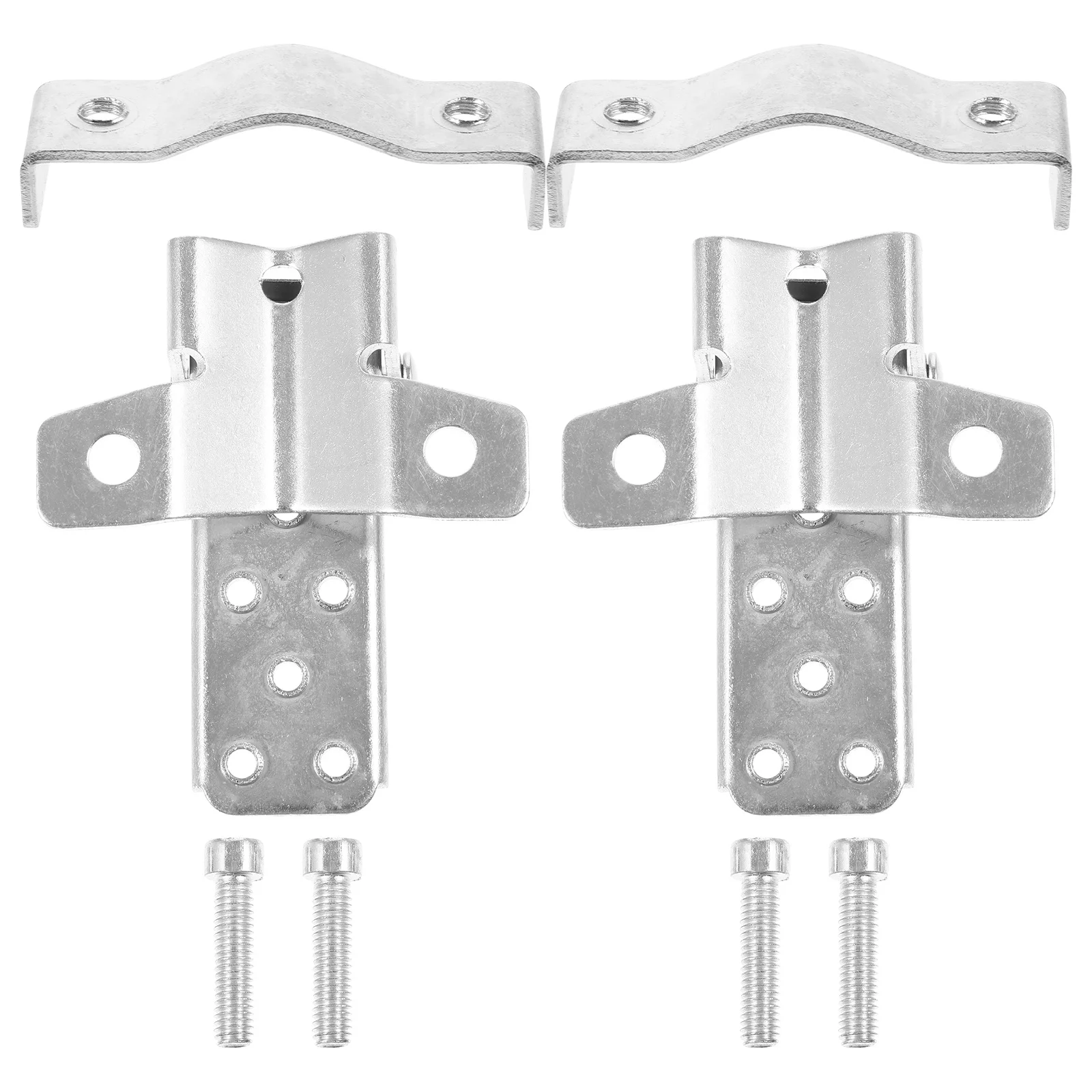 

2pcs Universal Motorcycle Foot Pegs Foldable Anti-Slip Shock Absorbing Pedal Mount Clamp Style Rear Seat Replacement Durable